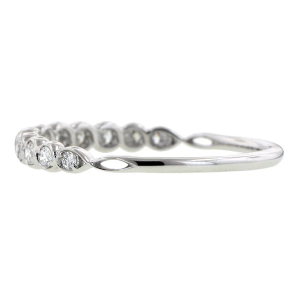Entwined Diamond Wedding Band Ring- Heirloom by Doyle & Doyle - Image 6