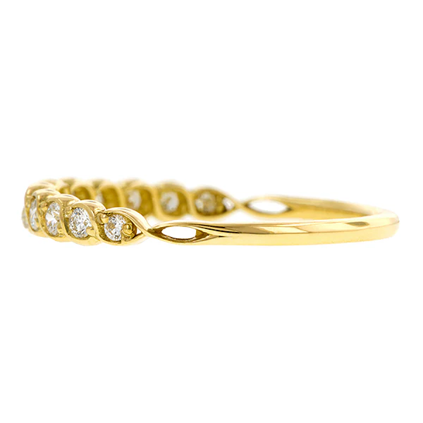 Entwined Diamond Wedding Band Ring- Heirloom by Doyle & Doyle - Image 9