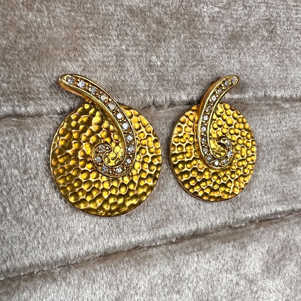 Estate Diamond Earrings - Image 2