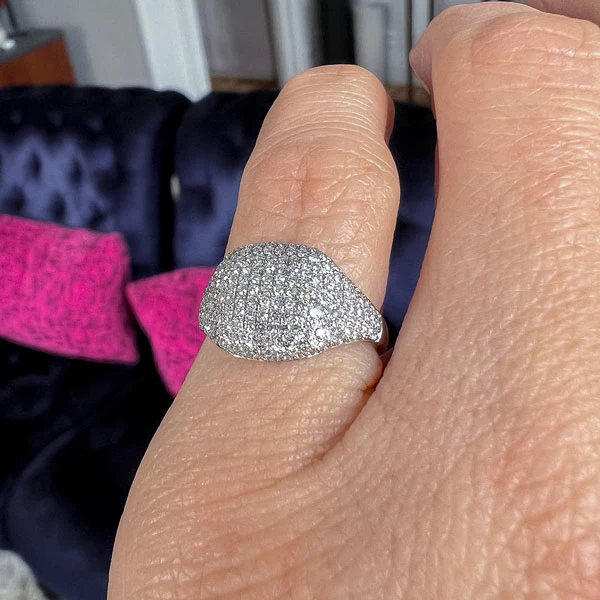Estate Pavé Diamond Ring - Image 2