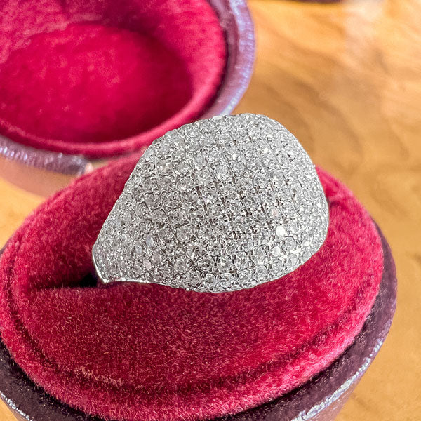 Estate Pavé Diamond Ring - Image 3