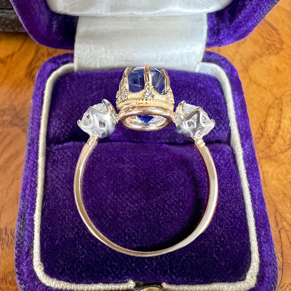 Estate Sapphire (no heat) & Diamond Ring, 5.71ct. - Image 4