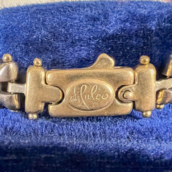 Estate Two-toned Heart Motif Bracelet - Image 4