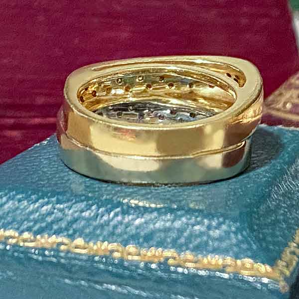 Estate Yellow & White Diamond Ring - Image 4