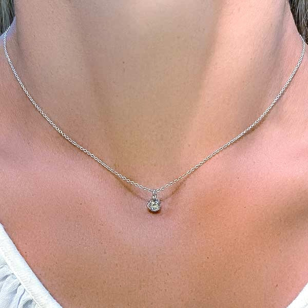 Fancy Basket Diamond Pendant Necklace- Heirloom by Doyle & Doyle - Image 4