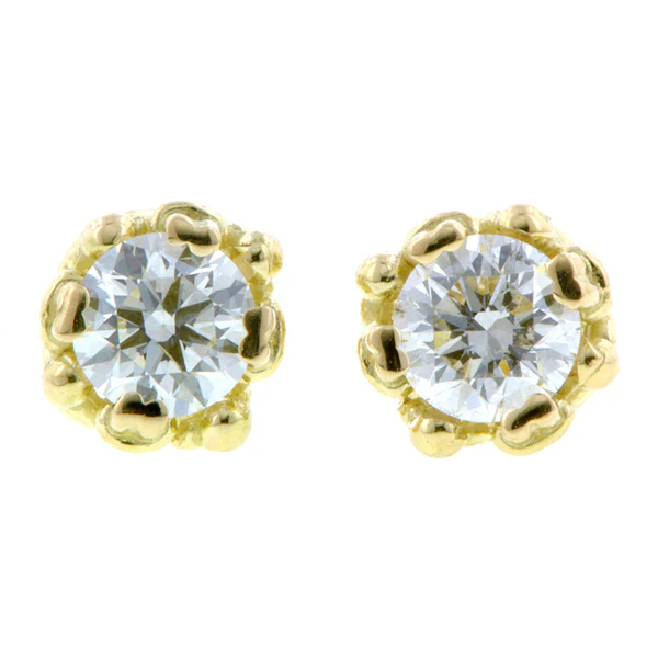 Fancy Basket Diamond Stud Earrings- Heirloom by Doyle & Doyle - Image 5