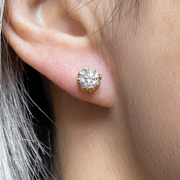 Fancy Basket Diamond Stud Earrings- Heirloom by Doyle & Doyle - Image 8
