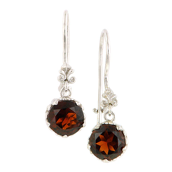 Fancy Basket Gemstone Drop Earrings 18k Gold- Heirloom by Doyle & Doyle - Image 9
