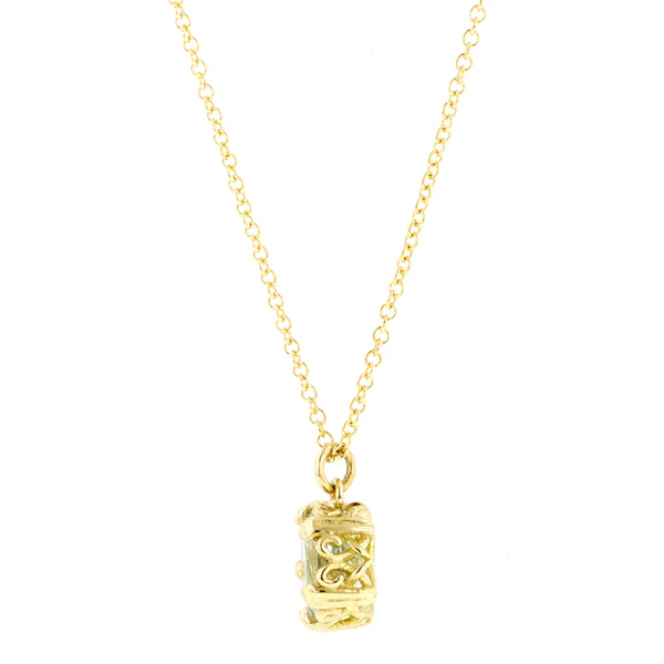 Fancy Basket Gemstone Pendant- Heirloom by Doyle & Doyle - Image 4