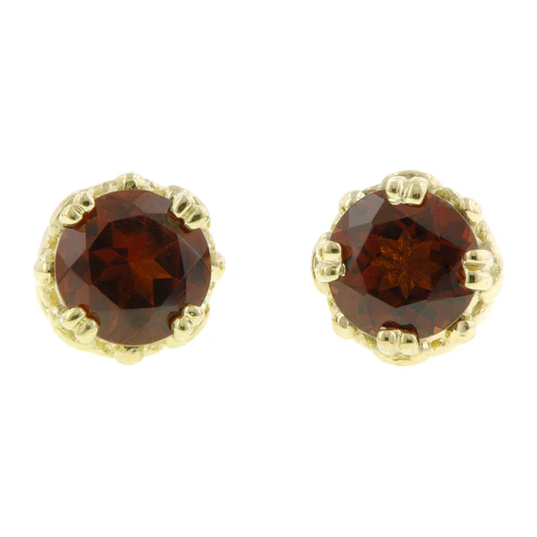 Fancy Basket Gemstone Stud Earring 18k- Heirloom by Doyle & Doyle - Image 13