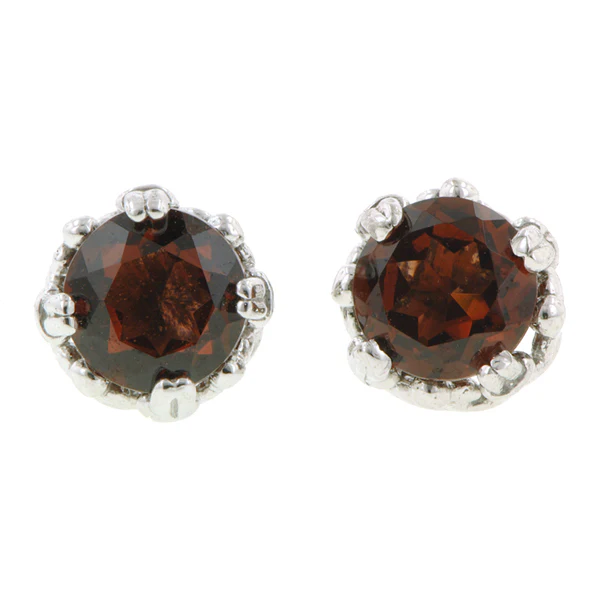 Fancy Basket Gemstone Stud Earring 18k- Heirloom by Doyle & Doyle - Image 15