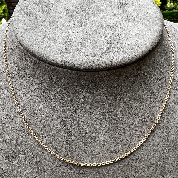 Flat Cable 10k Yellow Gold Chain