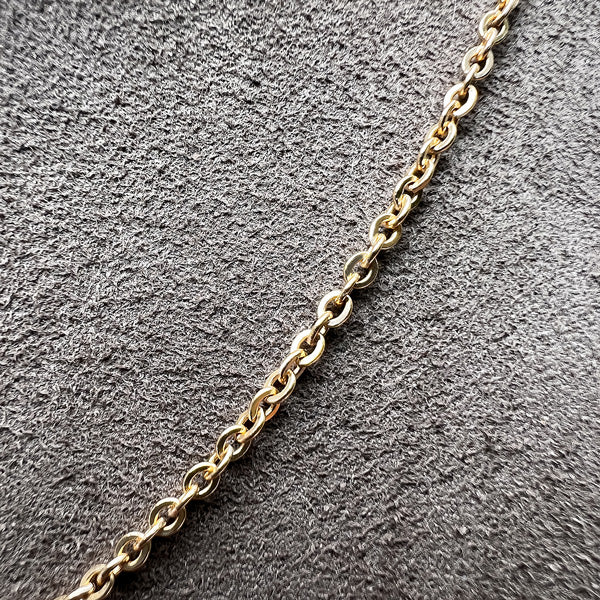 Flat Cable 10k Yellow Gold Chain - Image 3