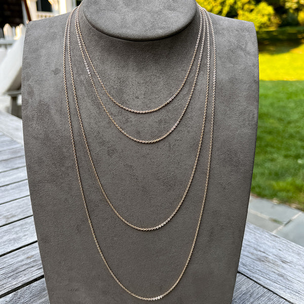 Flat Cable 10k Yellow Gold Chain - Image 4