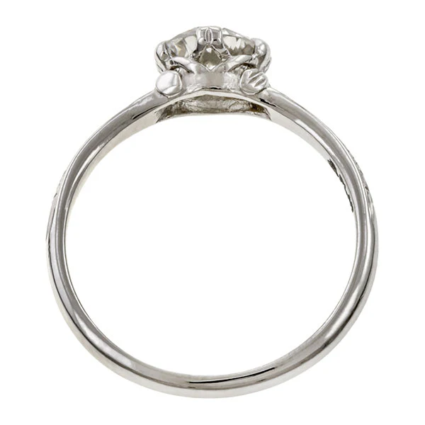 Flower Engagement Ring, Old Euro 0.74ct.- Heirloom by Doyle & Doyle - Image 4