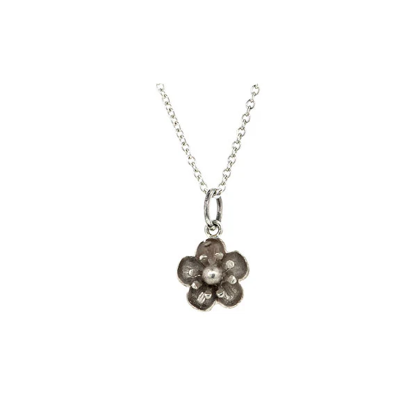 Flower White Gold Pendant- Heirloom by Doyle & Doyle - Image 3