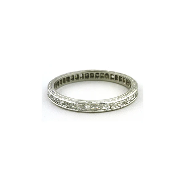 French Cut Baguette Diamond Band, Platinum