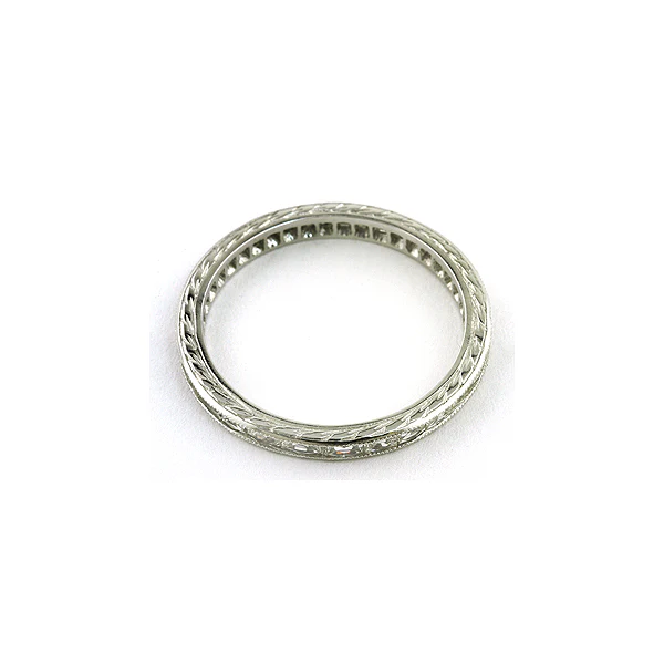 French Cut Baguette Diamond Band, Platinum - Image 3