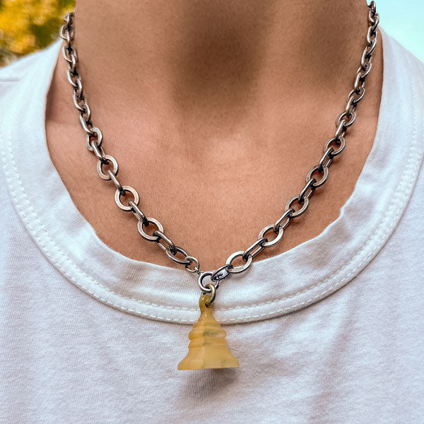 Georgian Mother of Pearl Fob Pendant - Image 2