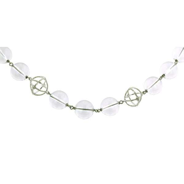 Globe & Rock Crystal Necklace- Heirloom by Doyle & Doyle - Image 2