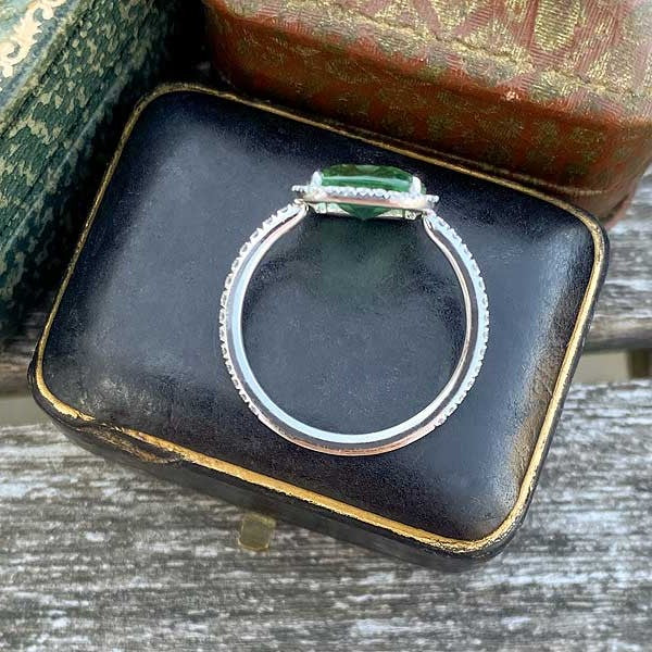Green Tourmaline & Diamond Ring - Image 6
