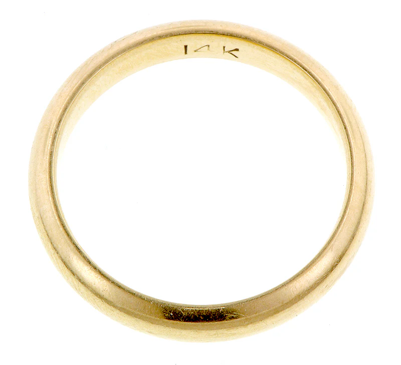 Half Round Wedding Band - Image 2