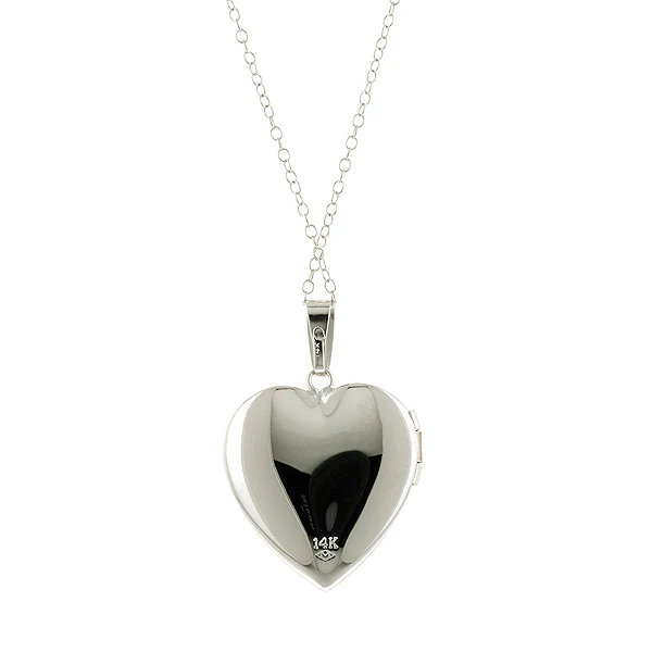 Heart Locket With Ridged Edges - Image 2