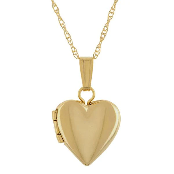 Petite Heart Locket Necklace - Image 3
