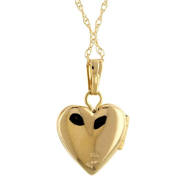 Petite Heart Locket Necklace - Image 6