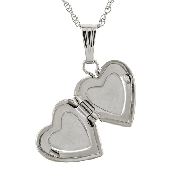 Petite Heart Locket Necklace - Image 8