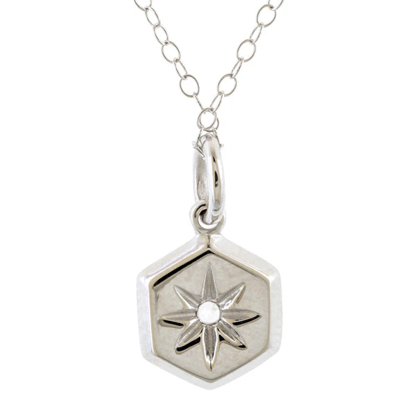 Hex Diamond Necklace- Heirloom by Doyle & Doyle - Image 3