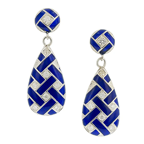 Interwoven Diamond Drop Earrings- Heirloom by Doyle & Doyle