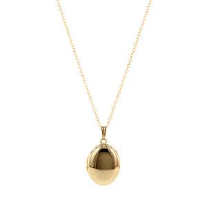 Medium Smooth Oval Locket - Image 3