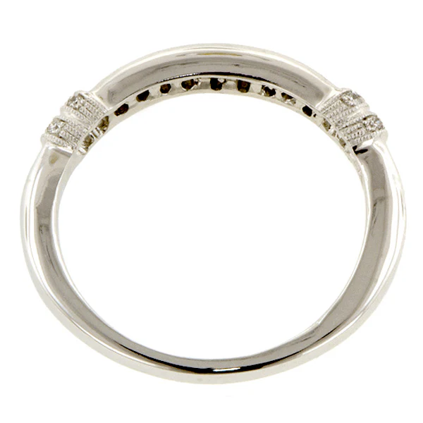 Channel Set Diamond Wedding Band Ring - Image 4
