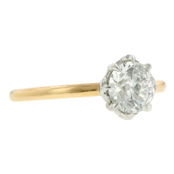 North Star Engagement Ring, Old Euro 1.04ct., West 13th Collection - Image 3