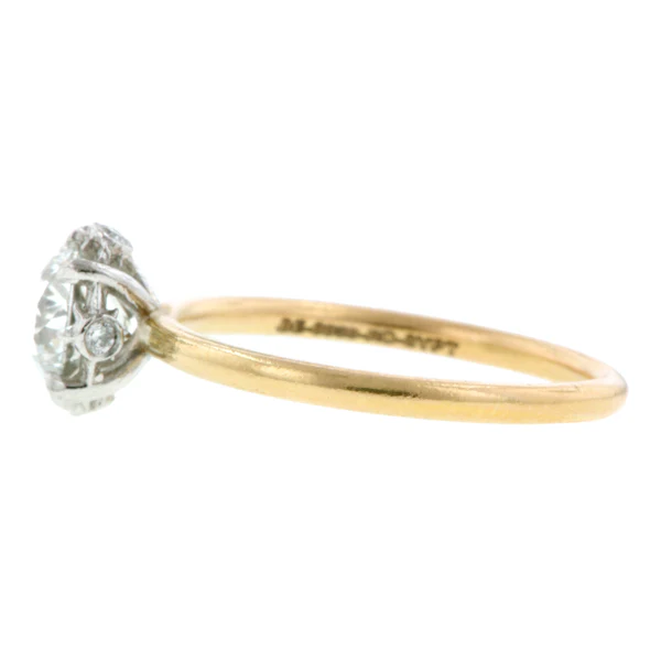 North Star Engagement Ring, Old Euro 1.04ct., West 13th Collection - Image 4