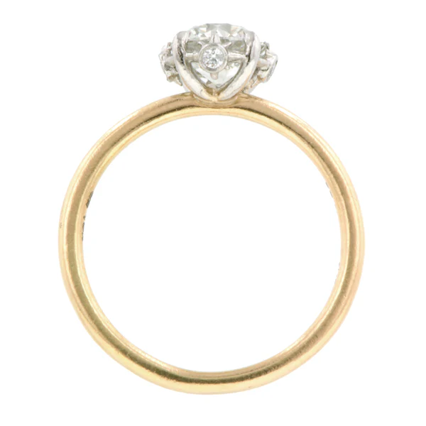 North Star Engagement Ring, Old Euro 1.04ct., West 13th Collection - Image 5