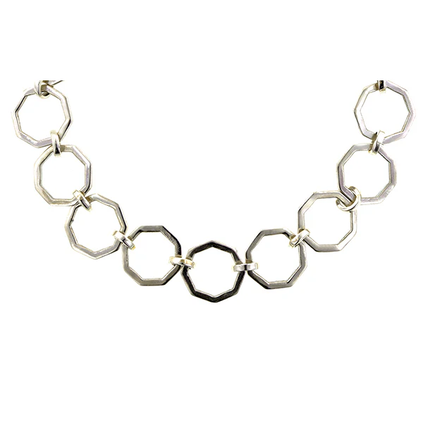 Octagonal Link Chain Bracelet-Heirloom by Doyle & Doyle - Image 5