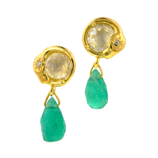 Ouroboros Snake Drop Earrings- Heirloom by Doyle & Doyle