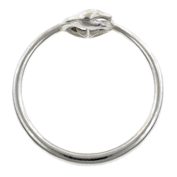 Ouroboros Snake Frame Rose Cut Diamond Ring- Heirloom by Doyle & Doyle - Image 4