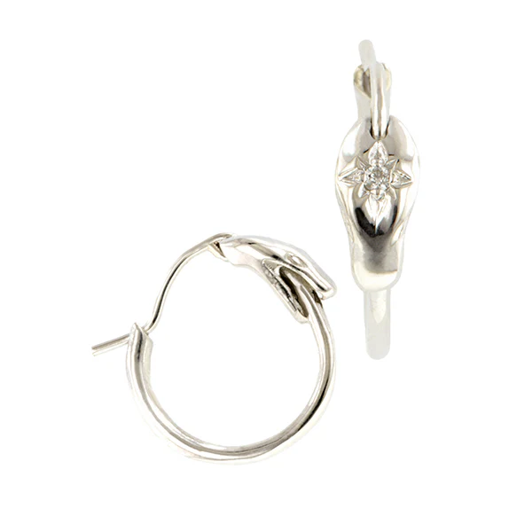 Ouroboros Snake Hoop Earrings- Heirloom by Doyle & Doyle - Image 4