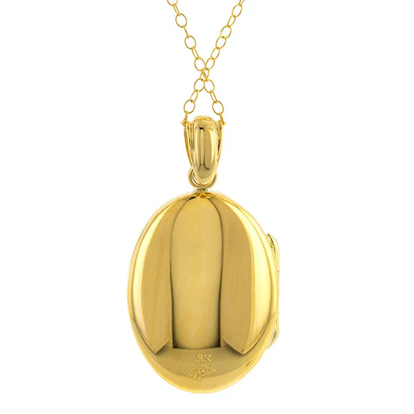 Oval Locket Necklace - Image 4