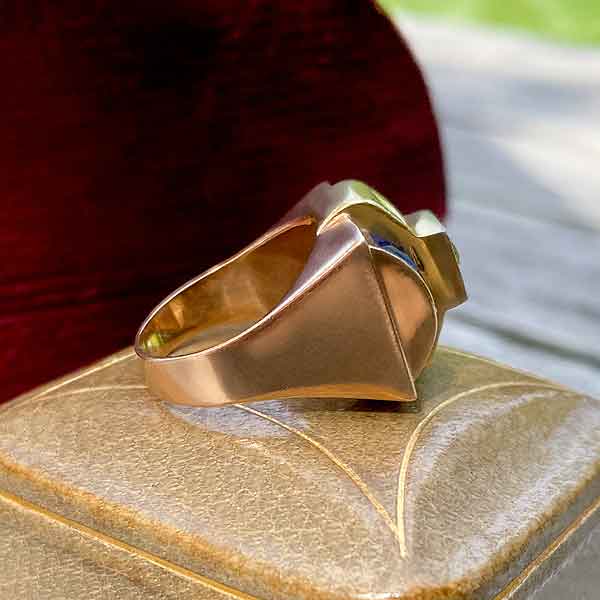 Retro Diamond & Sapphire Ring - Image 5