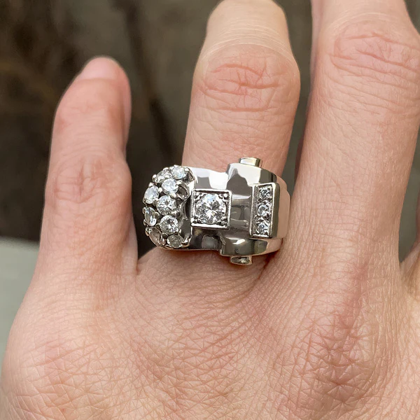 Retro Diamond Ring - Image 2