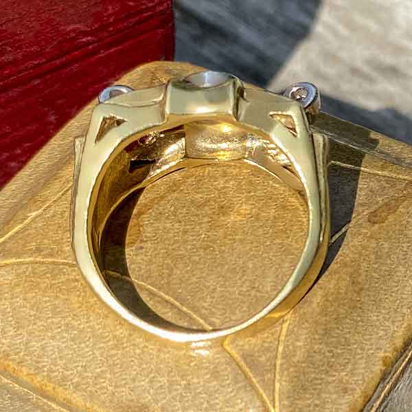 Retro Diamond & Ruby Ring - Image 6