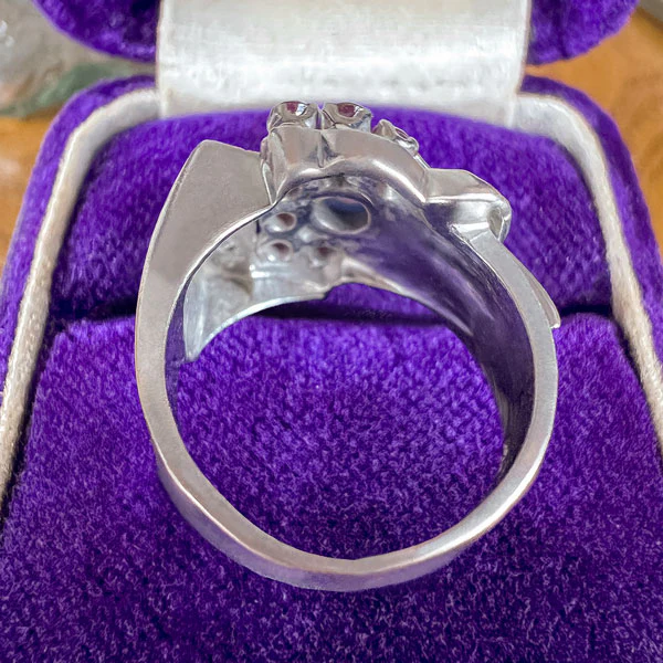 Retro Linde Star Sapphire, Ruby & Diamond Ring - Image 5
