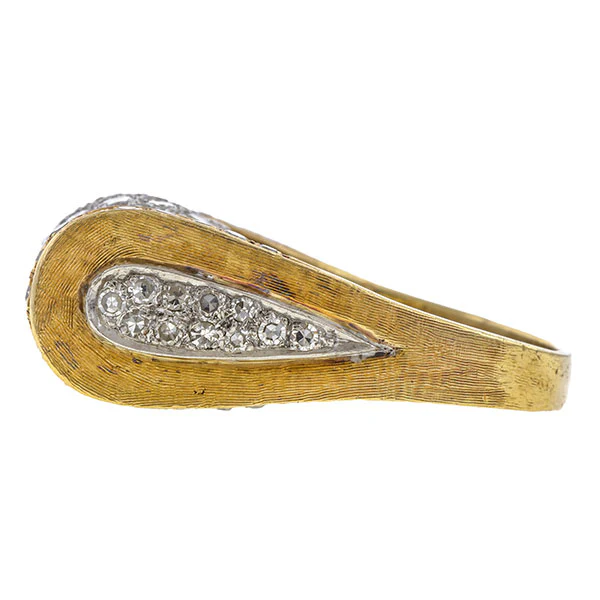Retro Pave Set Diamond Ring - Image 4