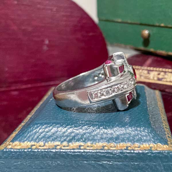 Retro Ruby & Diamond Ring - Image 3