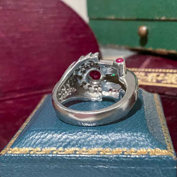 Retro Ruby & Diamond Ring - Image 5