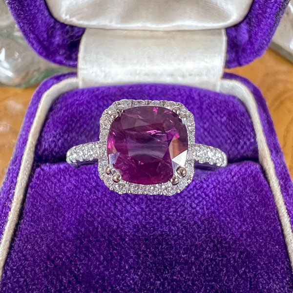 Ruby & Diamond Ring, Cushion 2.15ct. - Image 2